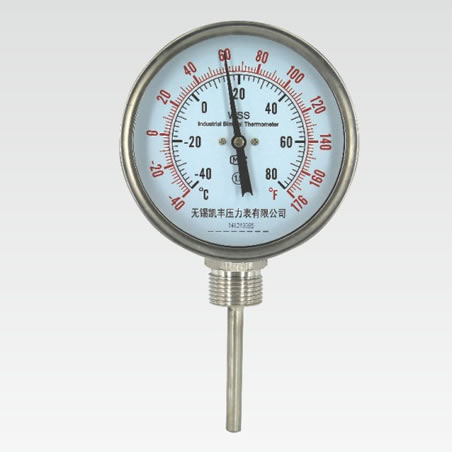 WSS bimetallic thermometer gauge